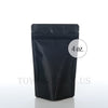 matte black resealable stand up pouch, 4 oz. bags - Town Supply