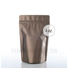 matte bronze resealable stand up pouch, 4 oz. bags - Town Supply