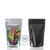 black foil stand up pouch with clear poly front, 2 oz. bags - Town Supply