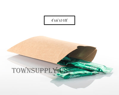 pillow boxes, natural Kraft, eco-friendly packaging, pack of 25 - Town Supply