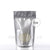 silver stand up pouch with window, 4 oz. bags - Town Supply